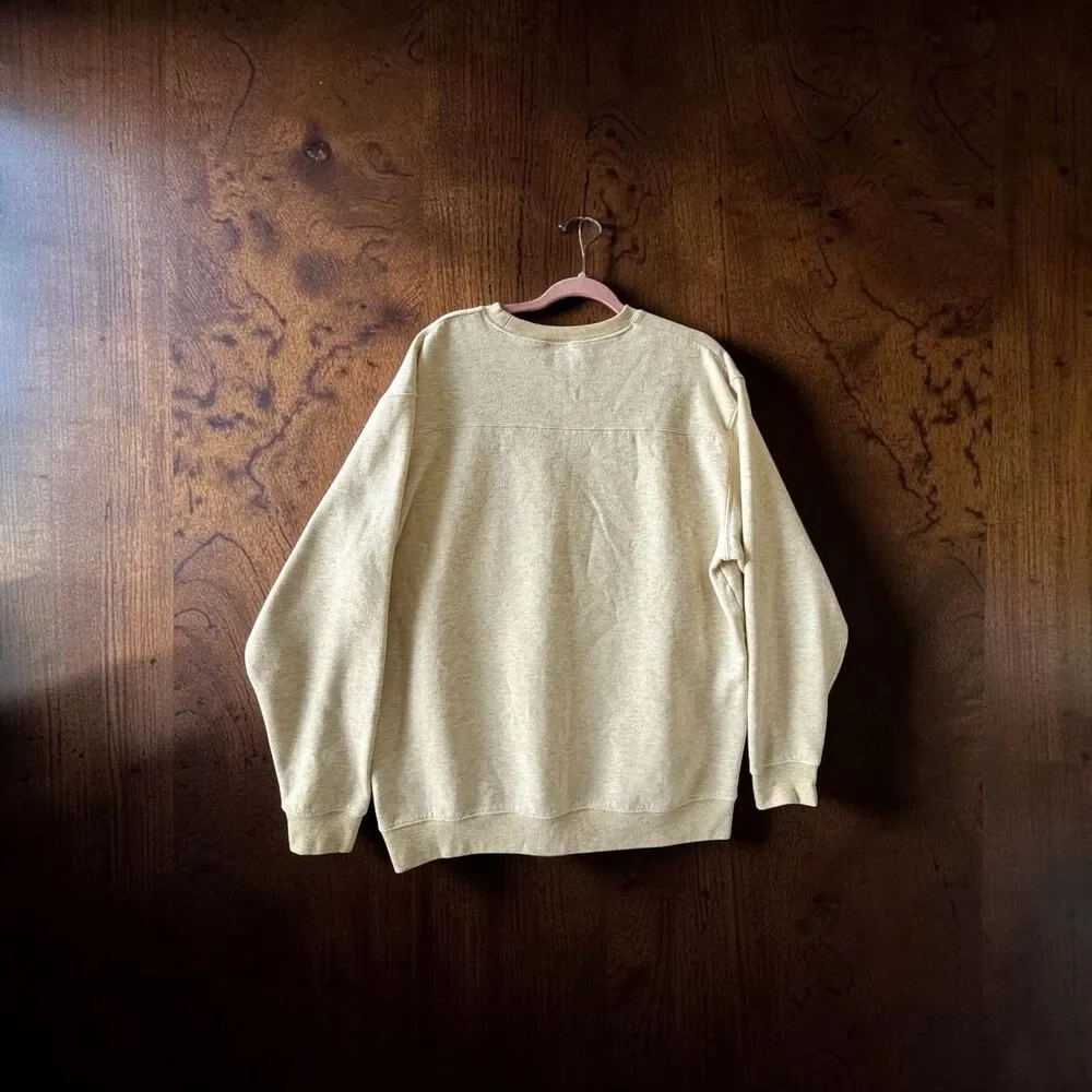 Columbia Hart Mountain II Mens XL Beige Fleece Crewneck Sweatshirt AM6769